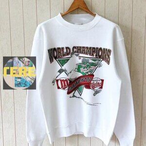 Minnesota Twins 1991 Twins MLB Made In USA Shirt Sweatshirt Retro white